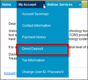 Retiree Self-Service